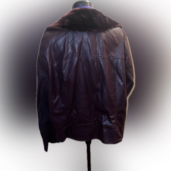 Faux-Leather Moto Jacket Size 28 - Picture 5 of 15